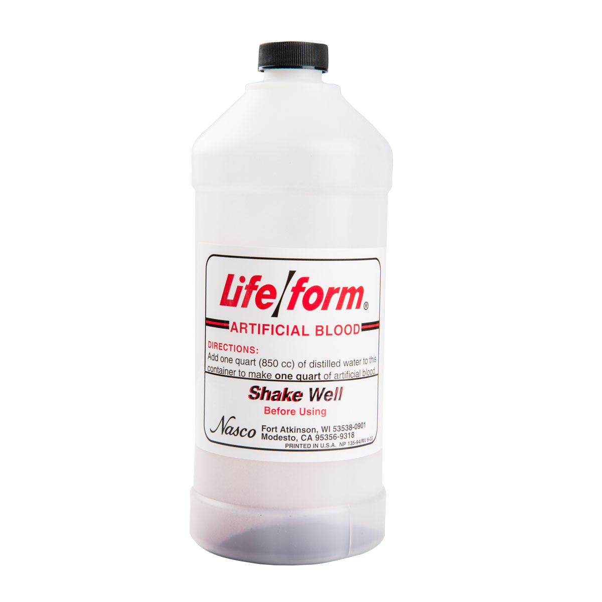Konstgjort blod, 1 liter