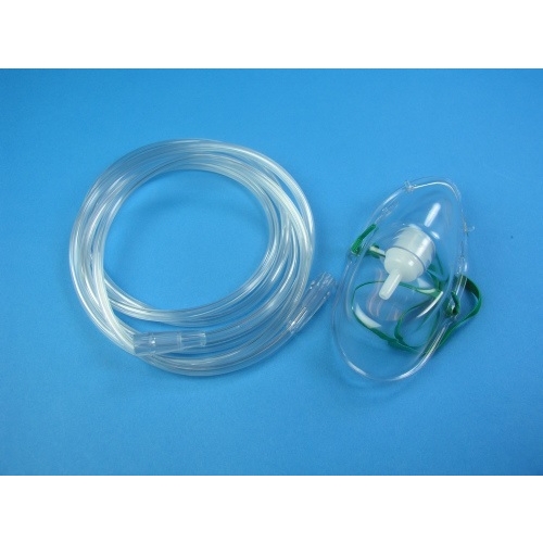Syrgasmask Mediplast – vuxen 2,1m slang PVC-fri – 50 st