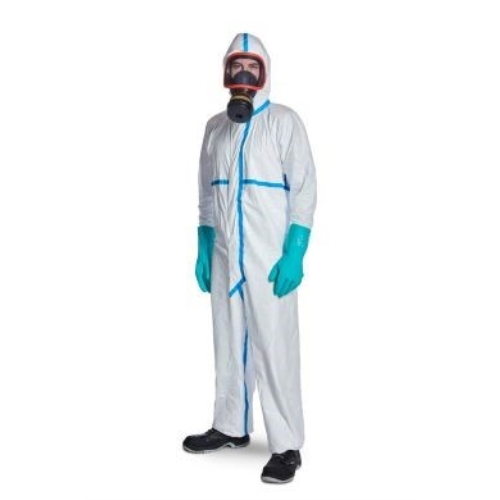 Overall DuPont Tyvek 600 plus – M vit med huva – 100 st