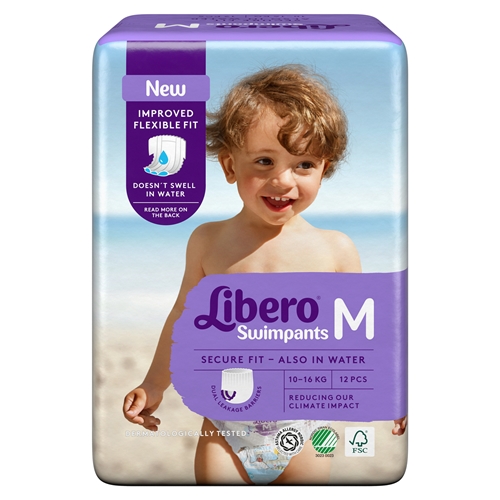 Badblöja engångs – Libero Swimpants M 10-16kg – 96 st