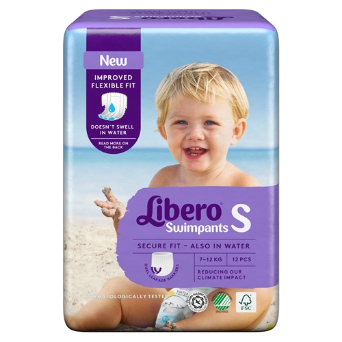 Badblöja engångs – Libero Swimpants S 7-12kg – 96 st