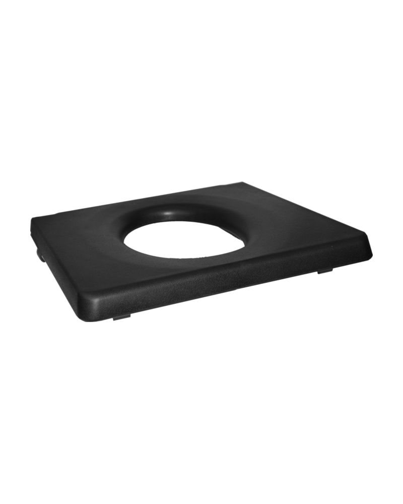 PU sits med runt hål för KAKADU med sittbredd 45 cm