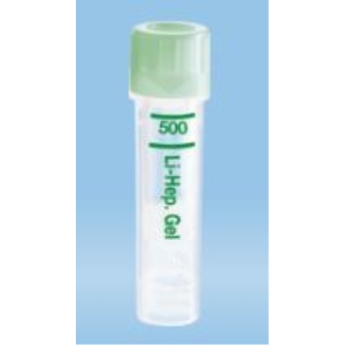 Kapillärrör Microvette – Li-heparin-gel ljusgrön – 100 st