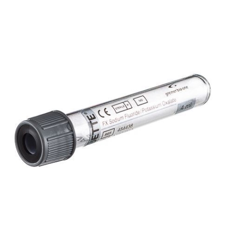 Vakuumrör VACUETTE transparent etikett – 5/4ml Na-Fl oxalat – 50 st