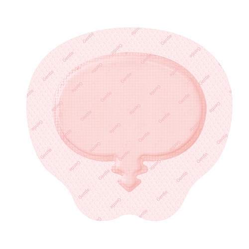 Skumförband silikon Allevyn Gentle – 21,6x23cm Sakrum Border – 10 st