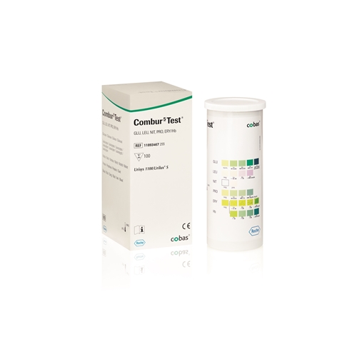 Urinsticka Combur-5 Test  – glu pro ery/hB nit leu