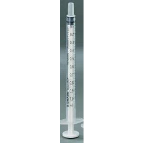 Spruta luer 3komp Omnifix – 3ml grad 0,1ml centrerad – 100 st