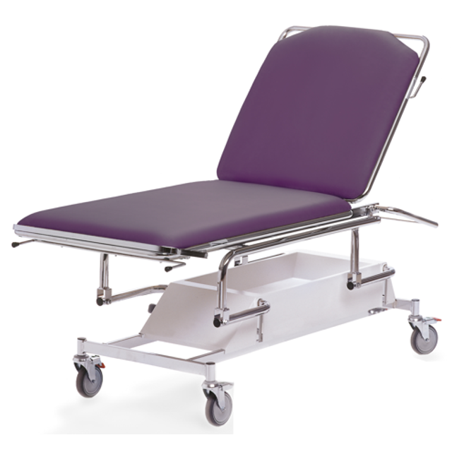 Undersökningsbrits 2-delad, elektrisk, detaljerad info