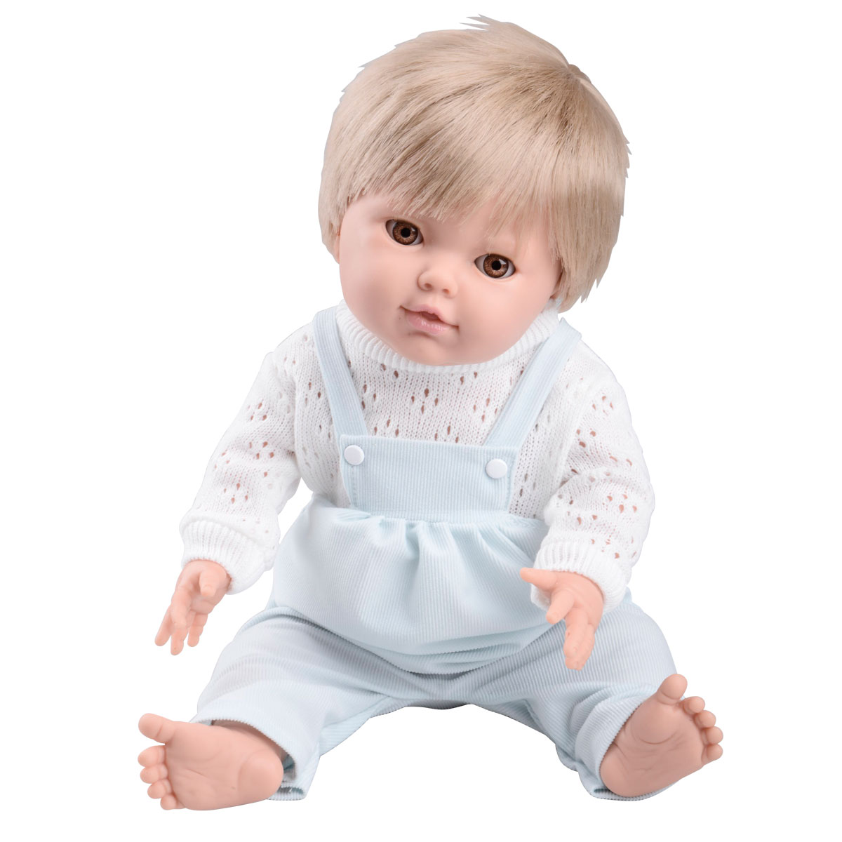 Physio Baby, med manliga kläder