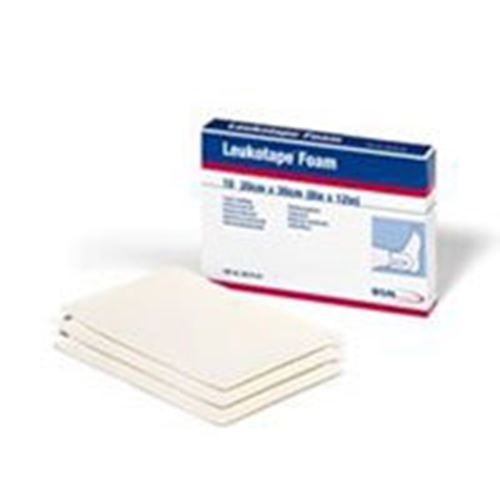 Polsterfoam Leukotape Foam – 0,4x20x30cm självhäft latex – 10 st