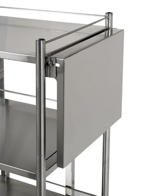 Sidobord till rostfritt bord
