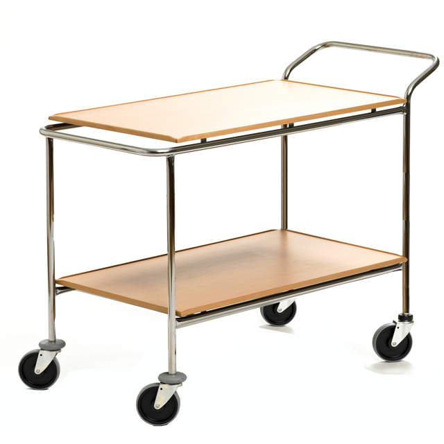 Serveringsvagn 2-plan laminat 70×50 cm