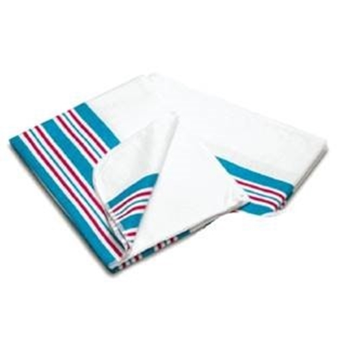 Barnfilt för operation – 100x85cm vit/rosa/blå rand – 60 st Barnfilt för operation – 100x85cm vit/rosa/blå rand – 60 st
