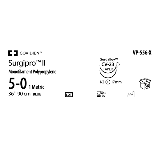 Sutur E Surgipro 5-0 DT – 90cm CV23 DAX36 – 36 st Sutur E Surgipro 5-0 DT – 90cm CV23 DAX36 – 36 st