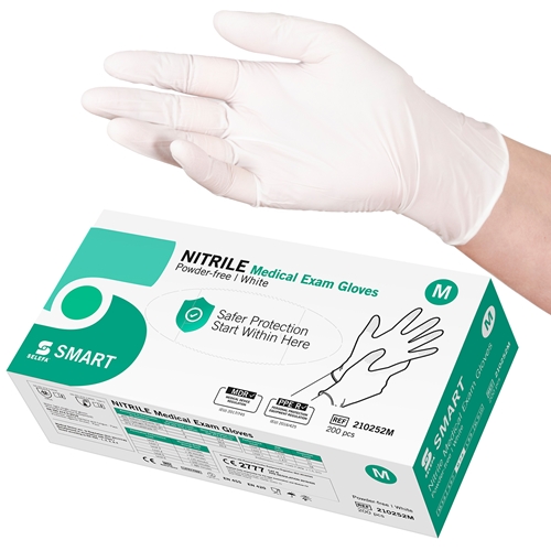 Handske us nitril Selefa pf – M SMART vit AQL 1,5 – 200 st