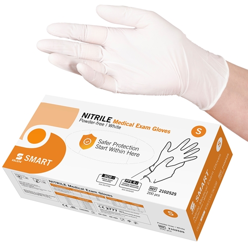 Handske us nitril Selefa pf – S SMART vit AQL 1,5 – 200 st