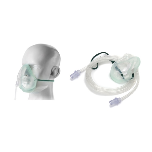 Syrgasmask EcoLite – vuxen 2,1m slang ftalatfri – 40 st