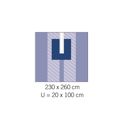 OP lakan slits evercare – 230x260cm slits 20x100cm – 16 st