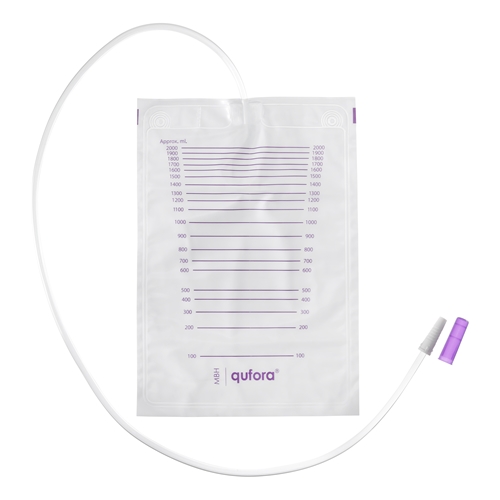 Urinpåse ej tömbar Qufora – 2,0L 90cm – 100 st