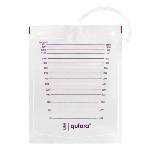 Urinpåse ej tömbar Qufora – 1,5L 10cm – 100 st