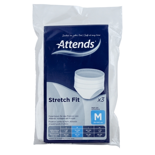 Fixeringsbyxa utan ben – Attends Stretch fit M – 3 st