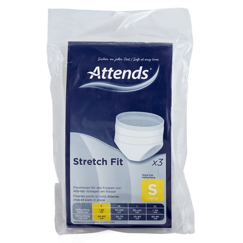 Fixeringsbyxa utan ben – Attends Stretch fit S – 3 st