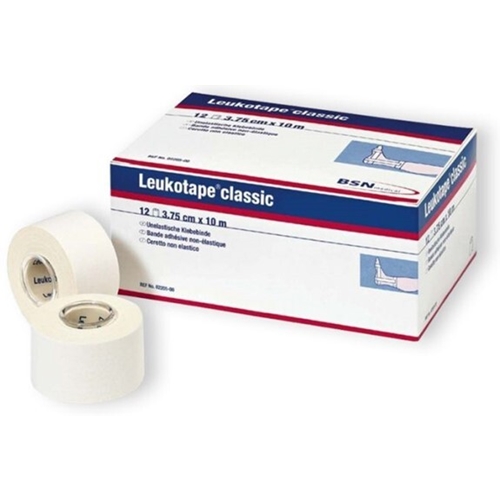 Sporttejp Leukotape Classic – 3,75cmx10m vit latex 12-p – 12 st