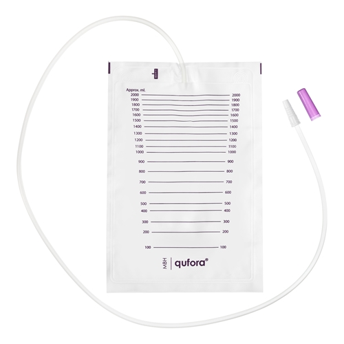 Urinpåse ej tömbar Qufora – 2,0L 110cm – 25 st