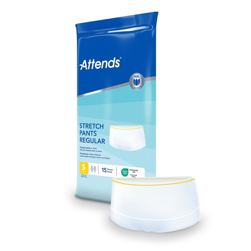 Fixeringsbyxa utan ben – Attends Stretchpant Regular S – 15 st