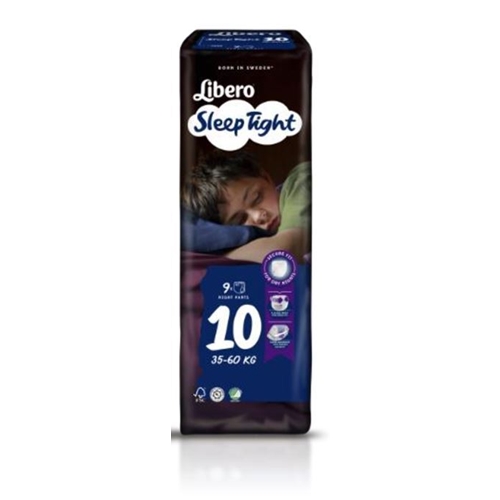 Byxblöja Libero Sleep Tight – 10 35-60kg – 54 st
