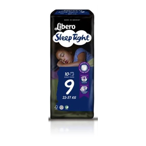 Byxblöja Libero Sleep Tight – 9 22-37kg – 60 st