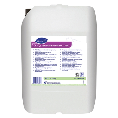 Sköljmedel Clax soft Sensitive – 10L oparfymerad Pur-Eco