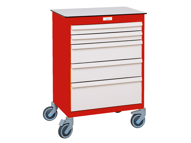 Mobil arbetsstation 1 block – Röd Mobil arbetsstation 1 block – Röd