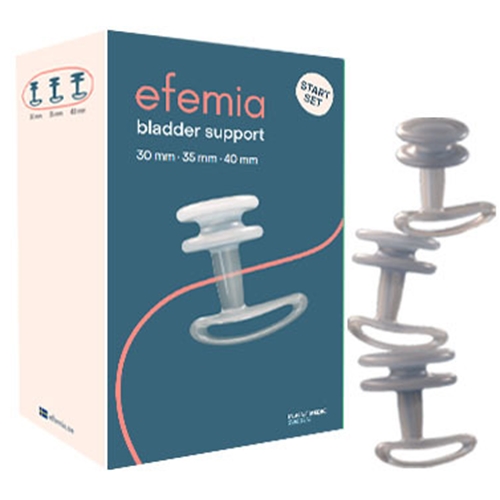 Kontinensstöd flergångs Efemia – 30, 35, 40mm silikon startset