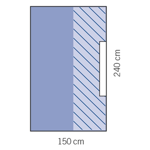Op lakan häftande evercare – 150x240cm – 32 st