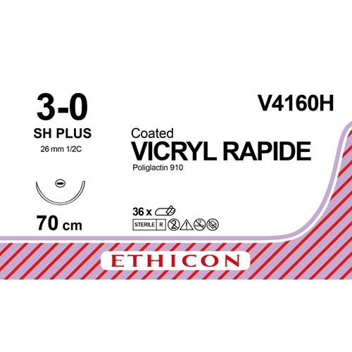 Sutur Vicryl 3-0 V4160H – 70cm nål SH – 36 st