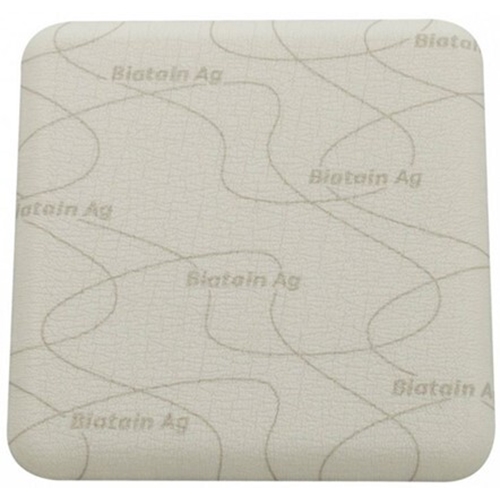 Skumförband silver Biatain Ag – 10x10cm – 5 st