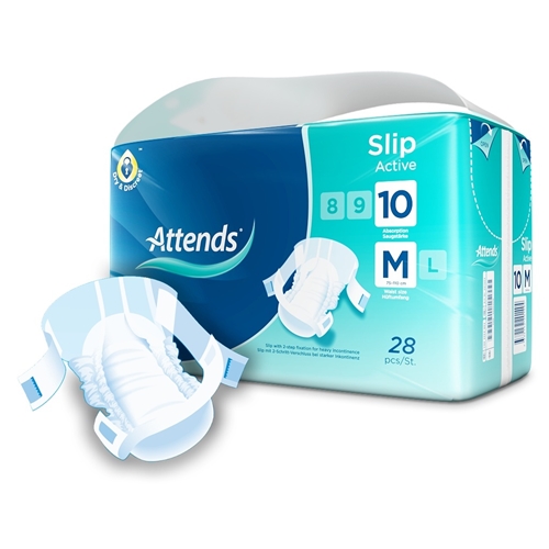 Inkontinensskydd allt-i-ett – Attends Slip 10 Active M – 112 st
