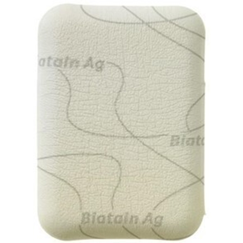 Skumförband silver Biatain Ag – 5x7cm – 5 st