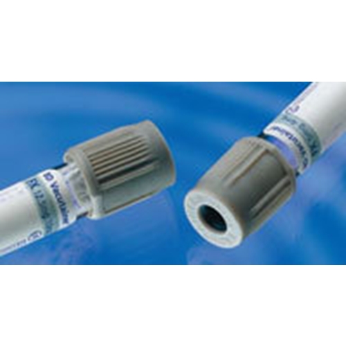 Vakuumrör BD Vacutainer pappersetikett – 5/4ml Na-Fl K2EDTA grå – 100 st