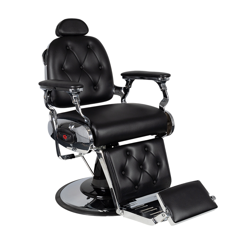 Gabbiano Svart Barberarstol Pietro