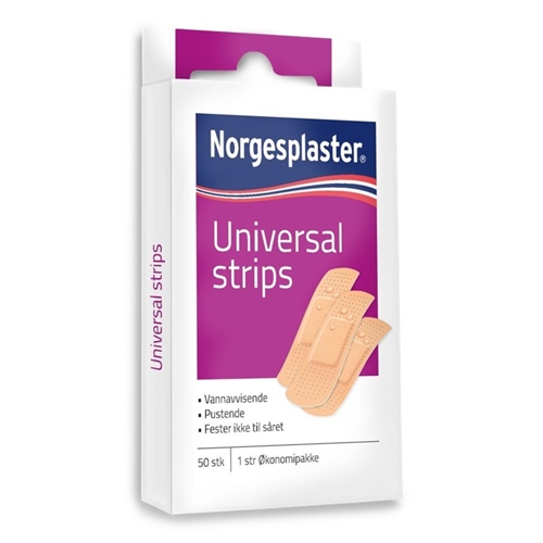 Plastplåster Universal – 2x7cm beige st-pack – 50 st