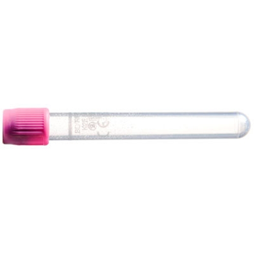Vakuumrör BD Vacutainer transparent etikett – 7/6ml K2EDTA lila – 100 st