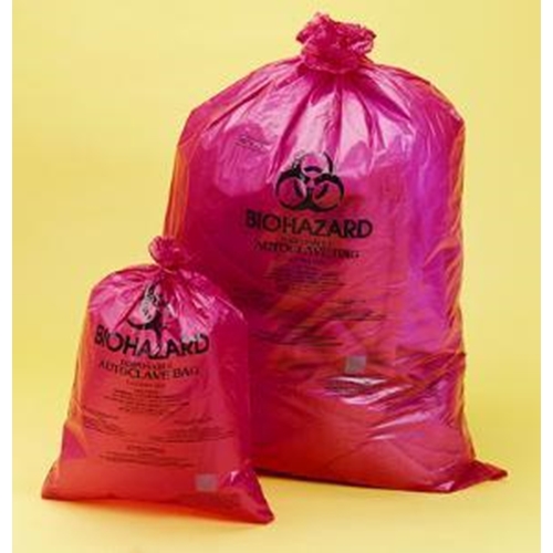 Avfallspåse Biohazard – 36x48cm PP autoklaverbar – 200 st
