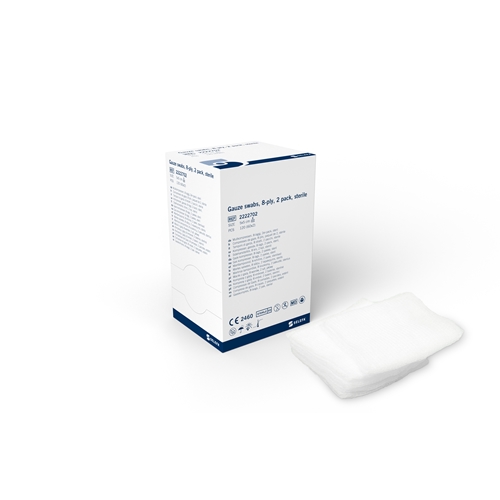 Kompress gasväv 8L 2p Selefa – 5x5cm steril – 120 st