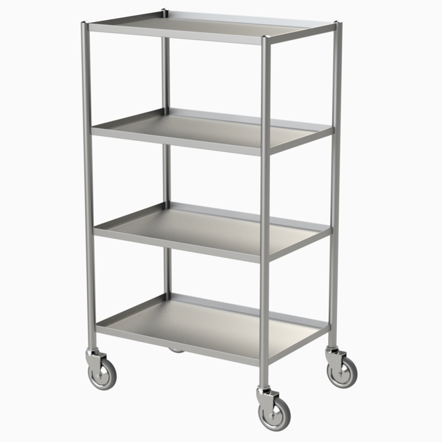 Bord rostfritt 60×40 cm – 4 plan