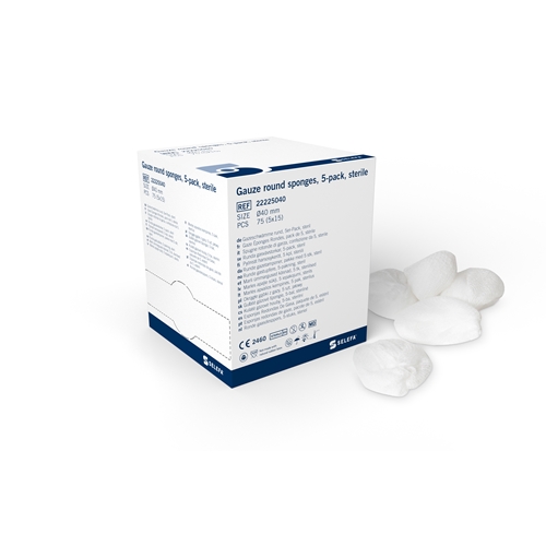 Rundtork gasväv 5p Selefa – Ø40mm steril – 75 st