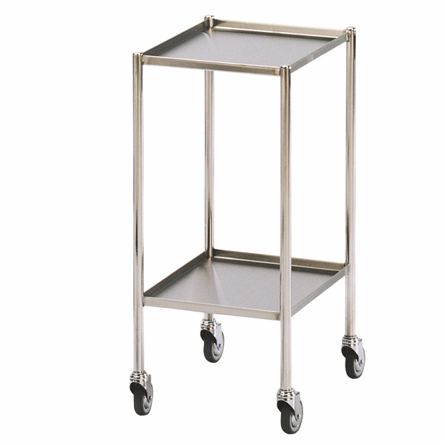 Bord rostfritt 45×35 cm, 2 plan