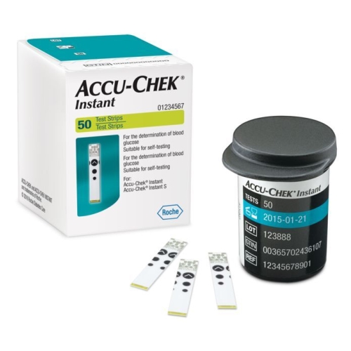 Teststicka blodglukos plasma – Accu-Chek Instant 50st/fp – 50 st