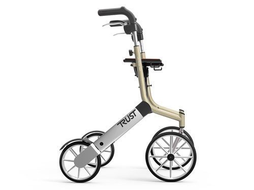 TrustCare – Mennään ulos rollaattori – Beige/Silver